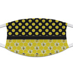 Honeycomb, Bees & Polka Dots Cloth Face Mask (T-Shirt Fabric)