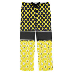 Honeycomb, Bees & Polka Dots Mens Pajama Pants - L