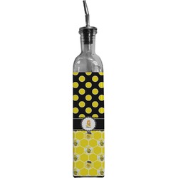 Honeycomb, Bees & Polka Dots Oil Dispenser Bottle (Personalized)