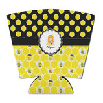 Honeycomb, Bees & Polka Dots Party Cup Sleeve - with Bottom (Personalized)