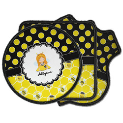 Honeycomb, Bees & Polka Dots Iron on Patches (Personalized)