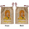 Honeycomb, Bees & Polka Dots Santa Bag - Front and Back