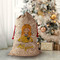 Honeycomb, Bees & Polka Dots Santa Bag - Front (stuffed)