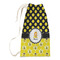 Honeycomb, Bees & Polka Dots Small Laundry Bag - Front View