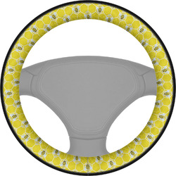 Honeycomb, Bees & Polka Dots Steering Wheel Cover