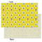 Honeycomb, Bees & Polka Dots Tissue Paper - Heavyweight - Small - Front & Back