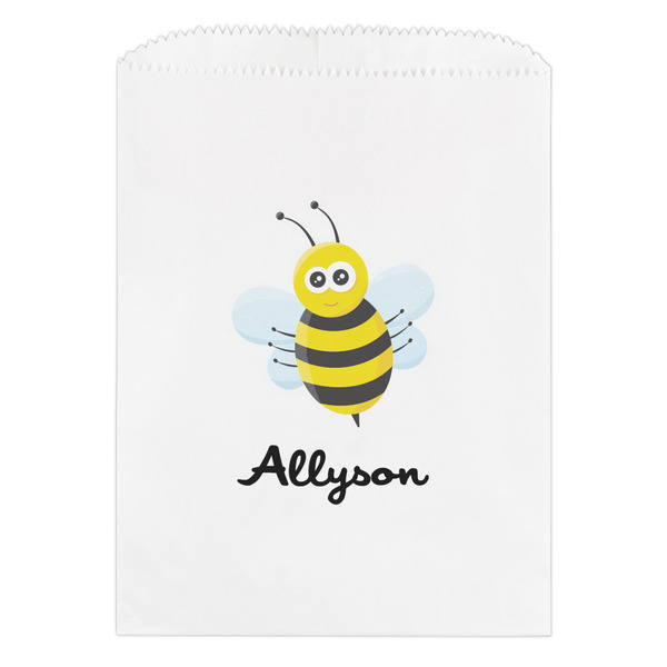 Custom Honeycomb, Bees & Polka Dots Treat Bag (Personalized)