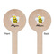 Honeycomb, Bees & Polka Dots Wooden 6" Stir Stick - Round - Double Sided - Front & Back