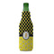 Honeycomb, Bees & Polka Dots Zipper Bottle Cooler - FRONT (bottle)