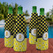 Honeycomb, Bees & Polka Dots Zipper Bottle Cooler - Set of 4 - LIFESTYLE