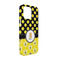 Honeycomb, Bees & Polka Dots iPhone 13 Pro Case - Angle