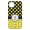 Honeycomb, Bees & Polka Dots iPhone 14 Plus Tough Case - Back