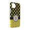 Honeycomb, Bees & Polka Dots iPhone 14 Pro Case - Angle