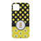 Honeycomb, Bees & Polka Dots iPhone 14 Pro Case - Back