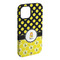 Honeycomb, Bees & Polka Dots iPhone 15 Plus Tough Case - Angle