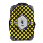 Bee & Polka Dots 15" Hard Shell Backpack (Personalized)