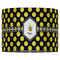 Bee & Polka Dots 16" Drum Lampshade - FRONT (Fabric)