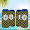 Bee & Polka Dots 16oz Can Sleeve - Set of 4 - LIFESTYLE