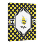 Bee & Polka Dots Canvas Print - 16x20 (Personalized)