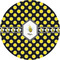 Bee & Polka Dots 2" Multipurpose Round Labels - Single Sticker