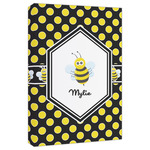 Bee & Polka Dots Canvas Print - 20x30 (Personalized)