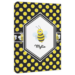 Bee & Polka Dots Canvas Print - 20x30 (Personalized)