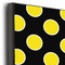 Bee & Polka Dots 20x30 Wood Print - Closeup