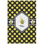 Bee & Polka Dots Poster - Matte - 24x36 (Personalized)