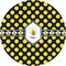 Bee & Polka Dots 3" Multipurpose Round Labels - Single Sticker