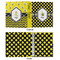 Bee & Polka Dots 3 Ring Binders - Full Wrap - 1" - APPROVAL