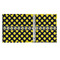 Bee & Polka Dots 3 Ring Binders - Full Wrap - 1" - OPEN INSIDE