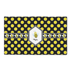 Bee & Polka Dots 3' x 5' Patio Rug (Personalized)