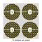 Bee & Polka Dots 4" Multipurpose Round Labels - Sheet