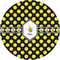 Bee & Polka Dots 4" Multipurpose Round Labels - Single Sticker