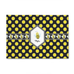 Bee & Polka Dots 4' x 6' Patio Rug (Personalized)