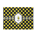 Bee & Polka Dots 5' x 7' Patio Rug (Personalized)