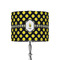 Bee & Polka Dots 8" Drum Lampshade - ON STAND (Fabric)