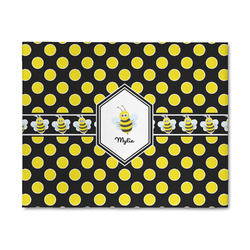 Bee & Polka Dots 8' x 10' Indoor Area Rug (Personalized)