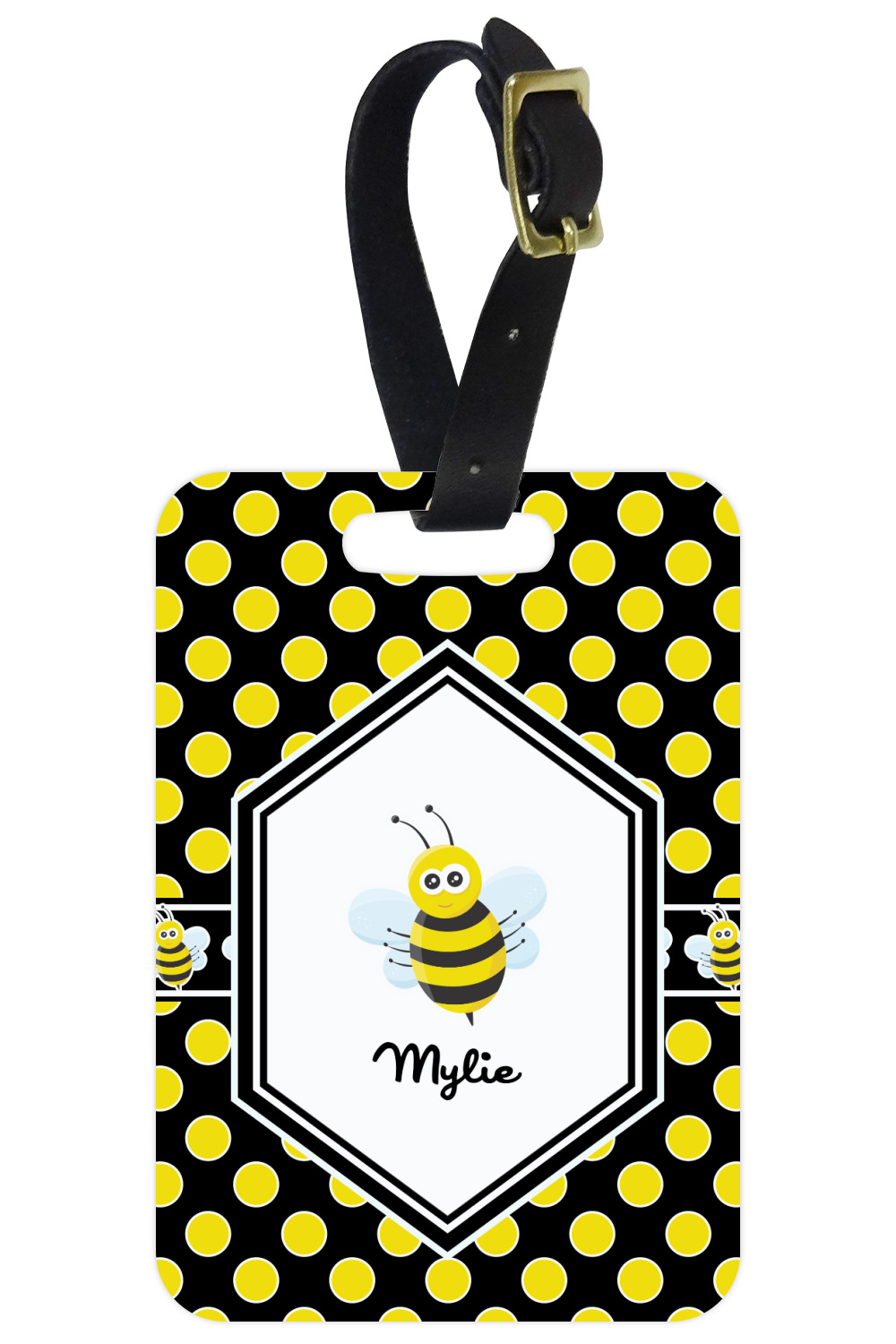 bee luggage tag