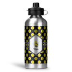 Bee & Polka Dots Water Bottles - 20 oz - Aluminum (Personalized)