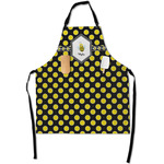 Bee & Polka Dots Apron With Pockets w/ Name or Text