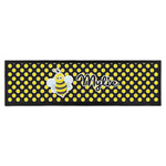 Bee & Polka Dots Bar Mat (Personalized)