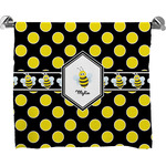 Bee & Polka Dots Bath Towel (Personalized)