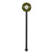 Bee & Polka Dots Black Plastic 5.5" Stir Stick - Round - Single Stick