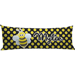 Bee & Polka Dots Body Pillow Case (Personalized)