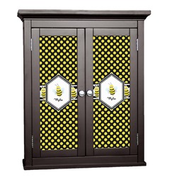 Bee & Polka Dots Cabinet Decal - Small (Personalized)