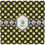 Bee & Polka Dots Ceramic Tile Hot Pad (Personalized)