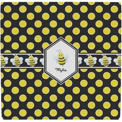 Bee & Polka Dots Ceramic Tile Hot Pad (Personalized)