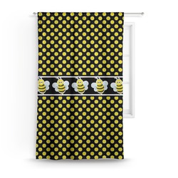 Bee & Polka Dots Curtain - 50"x84" Panel