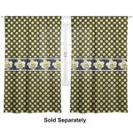 Bee & Polka Dots Curtain Panel - Custom Size